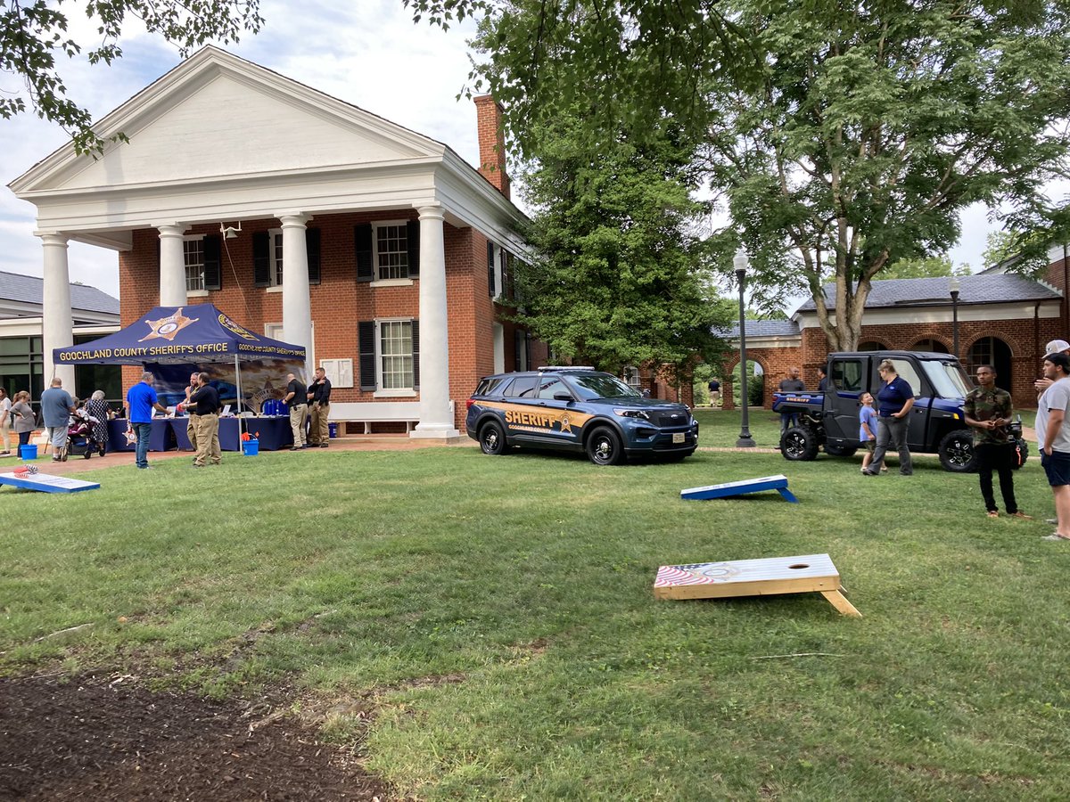 One more hour to go! Help us support our incredible first responders at the #NationalNightOut event. We will be at the Goochland Courthouse until 8:30! <a href="/GoochlandGovtVA/">Goochland County, VA</a>