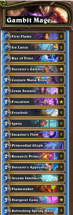 KremePuffHS's tweet photo. Was beating my head against the wall trying to make Seek Guidance and Shadow Priest to work earlier.  But then decided to play a version of @Celestalon standard version of Questline Mage.  This deck is pure gas...had so much fun :)  Stats included! https://t.co/0YikBHjsKw