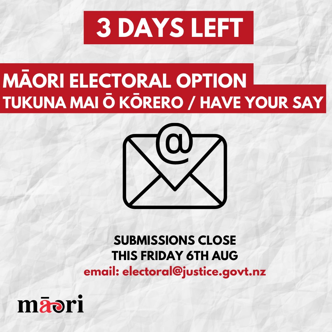 Maori_Party's tweet photo. Te Pāti Māori are calling for changes to the current Māori electoral option roll process. We believe Māori should be able to switch between rolls at any time, and that adjusting this process would reduce barriers and strengthen Māori voters voice 🗣️💯 https://t.co/SeAbL2M787