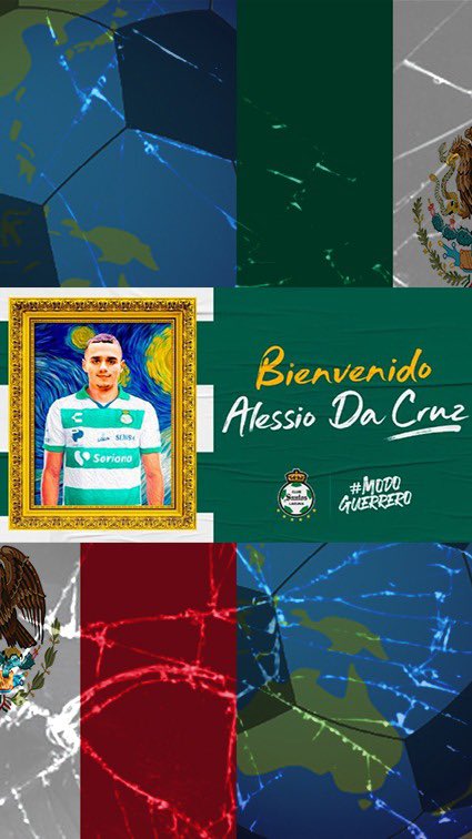 🇲🇽| In de stijl van Van Gogh is Alessio Da Cruz gepresenteerd bij Santos Laguna!