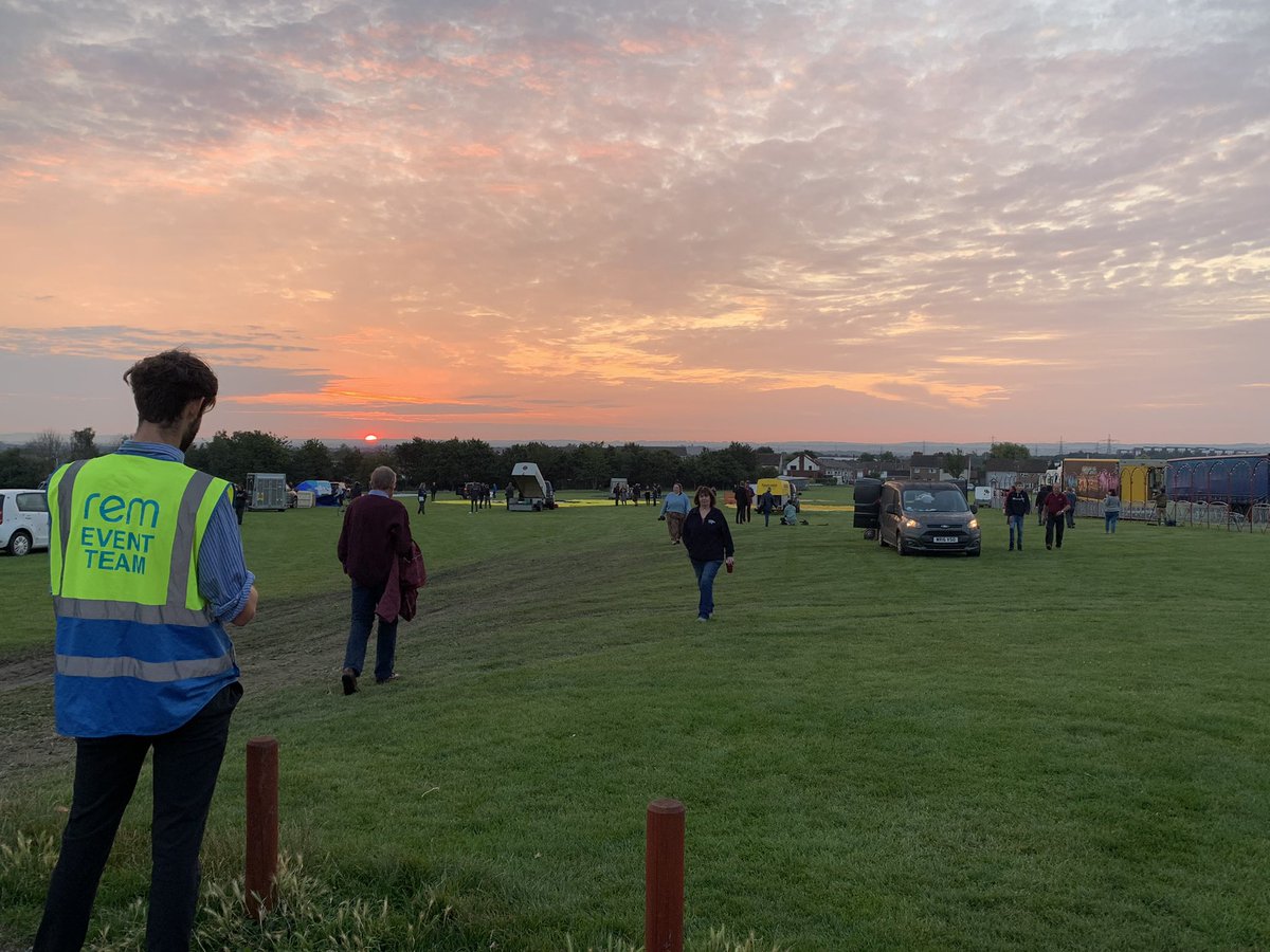 In @northbristol this morning for the start of <a href="/bristolballoon/">Bristol International Balloon Fiesta</a> Fiesta Fortnight today. Balloons are getting ready and fuelling up for this morning’s departure.