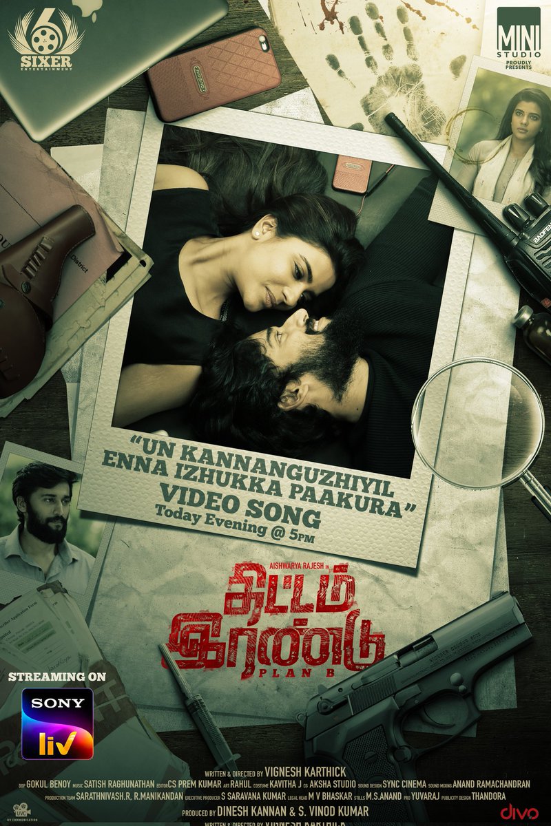 Sixer Entertainment (@sixerent) on Twitter photo Mesmerising #UnKannanguzhiyil Video song today at 5PM !!
#ThittamIrandu #PlanB
#PlanBOnSonyLIV #ThittamIranduOnSonyLIV
<a href="/aishu_dil/">aishwarya rajesh</a> <a href="/vinod_offl/">Vinod Kumar</a> <a href="/dinesh_WM/">Dinesh Kannan</a> <a href="/vikikarthick88/">vignesh karthick</a> <a href="/gokulbenoy/">gokul benoy</a> <a href="/ECspremkumar/">EDITOR CSPREMKUMAR</a> <a href="/satish_composer/">Satish Raghunathan</a> <a href="/ministudiosllp/">Mini Studios LLP</a> <a href="/SixerEnt/">Sixer Entertainment</a> <a href="/Thandora_/">Thandora</a> <a href="/divomovies/">Divo</a> <a href="/proyuvraaj/">Yuvraaj</a> Mesmerising #UnKannanguzhiyil Video song today at 5PM !!
#ThittamIrandu #PlanB
#PlanBOnSonyLIV #ThittamIranduOnSonyLIV
<a href="/aishu_dil/">aishwarya rajesh</a> <a href="/vinod_offl/">Vinod Kumar</a> <a href="/dinesh_WM/">Dinesh Kannan</a> <a href="/vikikarthick88/">vignesh karthick</a> <a href="/gokulbenoy/">gokul benoy</a> <a href="/ECspremkumar/">EDITOR CSPREMKUMAR</a> <a href="/satish_composer/">Satish Raghunathan</a> <a href="/ministudiosllp/">Mini Studios LLP</a> <a href="/SixerEnt/">Sixer Entertainment</a> <a href="/Thandora_/">Thandora</a> <a href="/divomovies/">Divo</a> <a href="/proyuvraaj/">Yuvraaj</a>