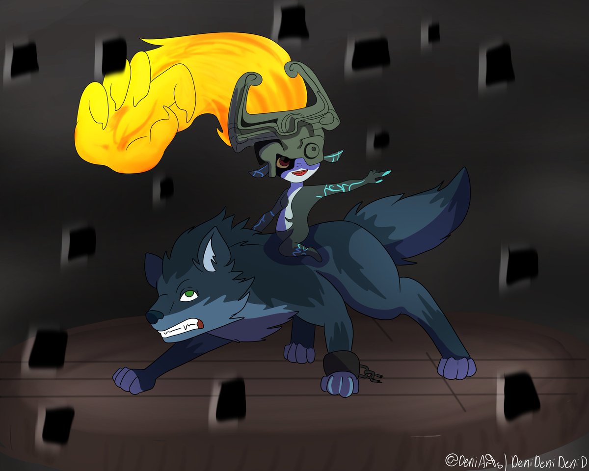 DeniArts's tweet photo. #Midna #Link #the #legend #of #zelda #TLOZ #TheLegendofZelda #YCH #Your_character_here #your #character #here #scenery #Background #Twilight_princess #Ocarina #Skull_kid #Twilight #princess #twilightprincess #midna #wolflink #wolf_link #okapi #furryart #furry https://t.co/93FHdwU1Lq
