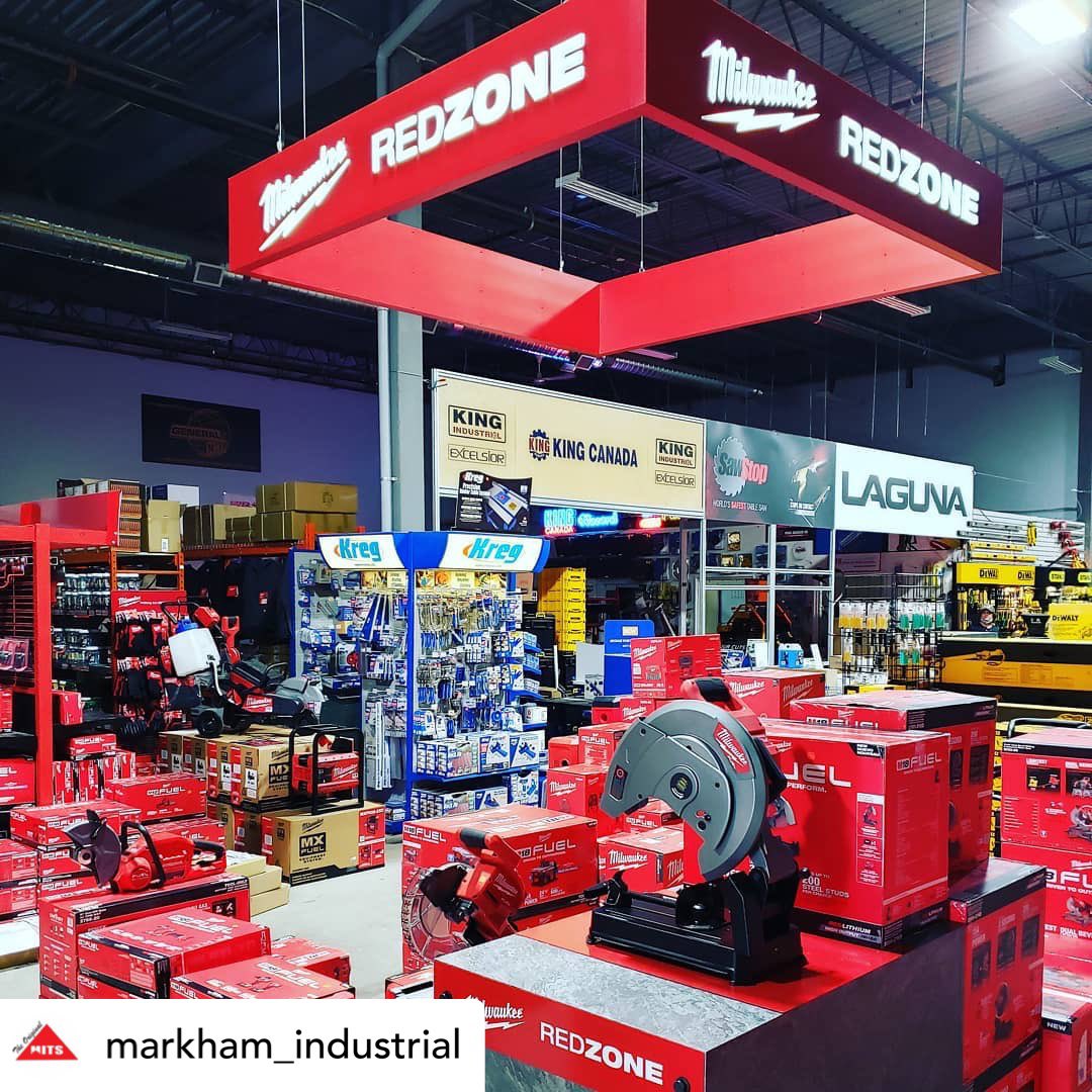 bgiretail's tweet photo. Check out @markham_industrial Canada's 1st Official @MilwaukeeTool Redzone!

Located at:
7701 Woodbine Ave. Markham, Ontario

#milwaukeetools #milwaukeefuel #milwaukeeaddict #hardwarestore #bgiretail #contractorsupply #constructionsupply #powertools #handtools #tools https://t.co/W2BweN5LAt
