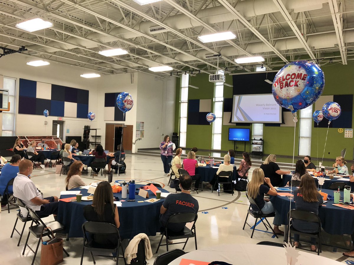 WBE_Library's tweet image. What a great first day back for our staff!! It’s going to be a great year WB! Special thanks to @fbctnnashville for breakfast! @WBESBulldogs @WaverlybelPTO