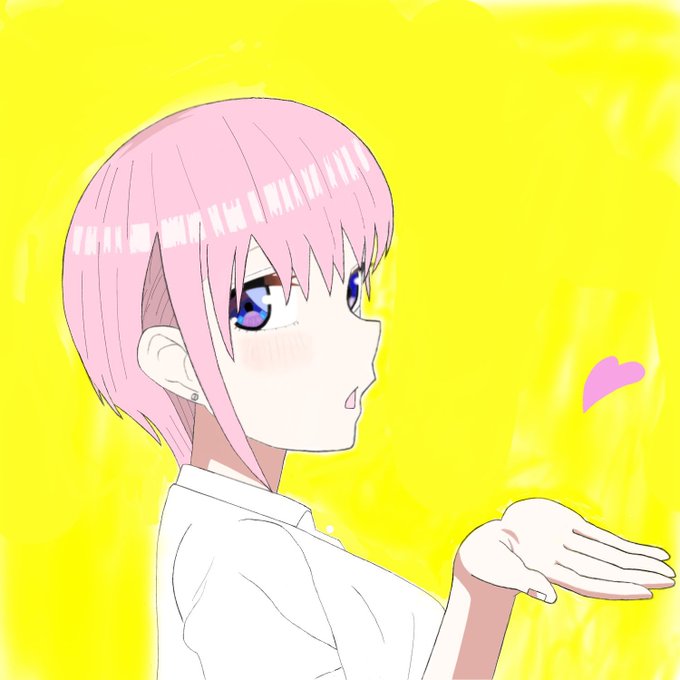 シン🎧 ごきんじょるのさんがTwitterに投稿した中野一花(五等分の花嫁)のイラスト。