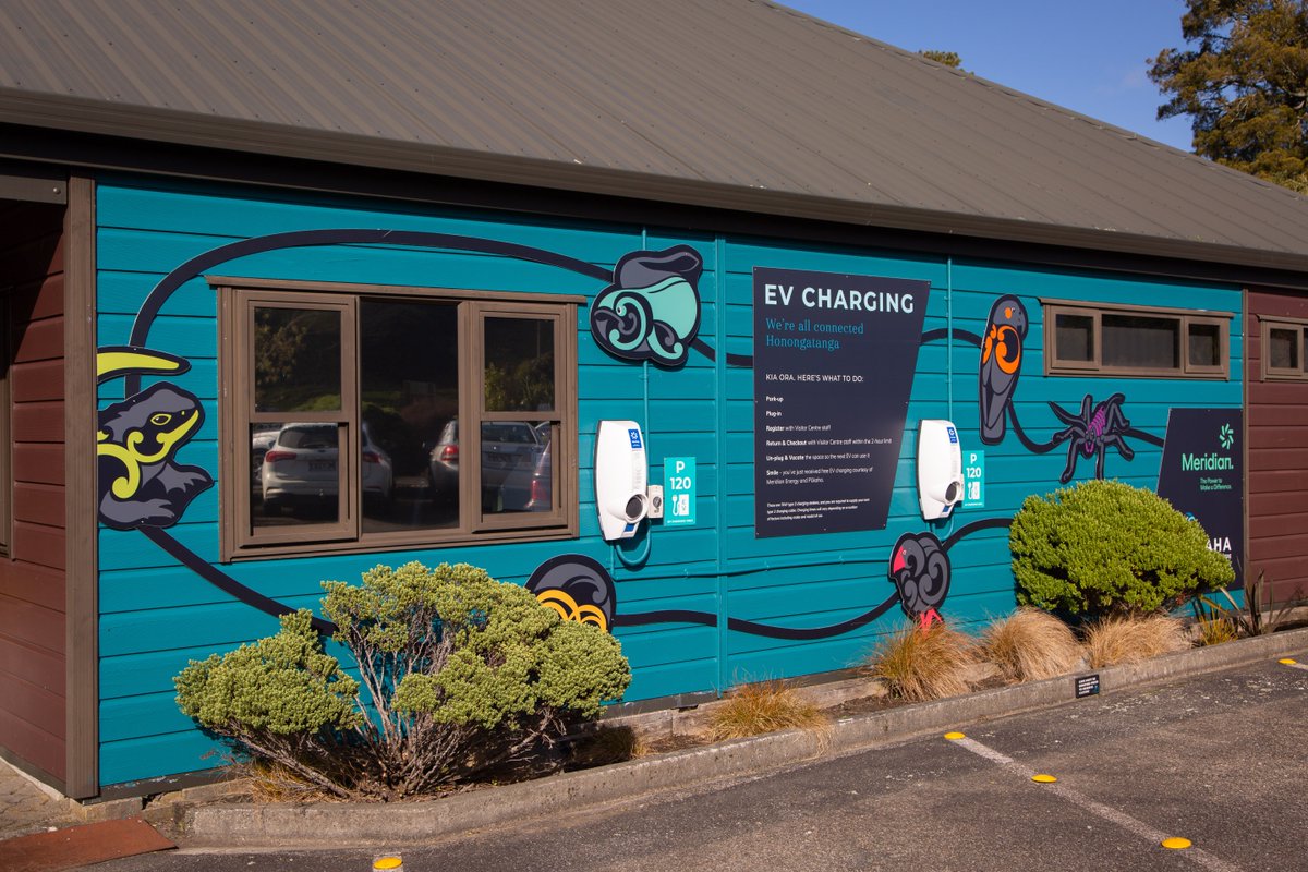 Meridian Energy (@meridianenergy) on Twitter photo You can now charge your EV at <a href="/PukahaMtBruce/">Pūkaha National Wildlife Centre</a>! They did a great job of blending our chargers into their environment. Ka mau te wehi! Awesome! #thefutureiselectric You can now charge your EV at <a href="/PukahaMtBruce/">Pūkaha National Wildlife Centre</a>! They did a great job of blending our chargers into their environment. Ka mau te wehi! Awesome! #thefutureiselectric