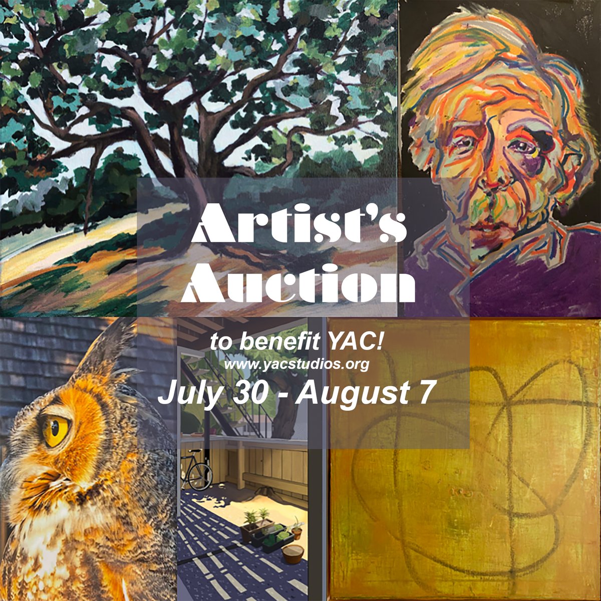 YACstudios's tweet image. Get your bids in now for our Virtual Art Auction! This is our largest auction to date, jam-packed with talent from 50+ professional artists including the work of many YACalumni, mentors, and board members!

yac.betterworld.org/auctions/summe…