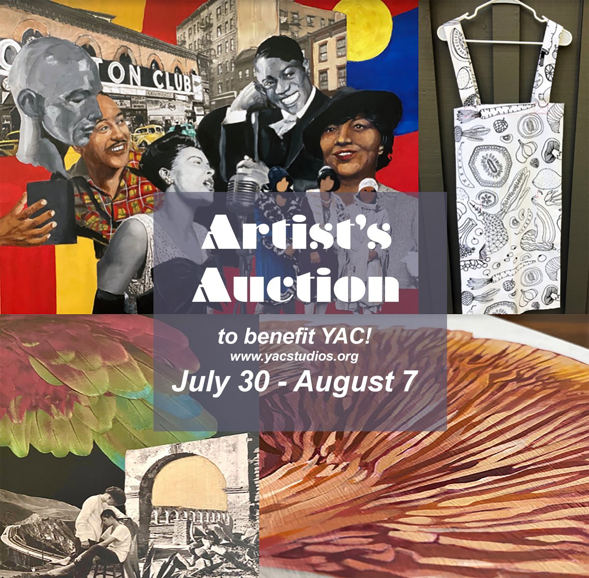 YACstudios's tweet image. Get your bids in now for our Virtual Art Auction! This is our largest auction to date, jam-packed with talent from 50+ professional artists including the work of many YACalumni, mentors, and board members!

yac.betterworld.org/auctions/summe…