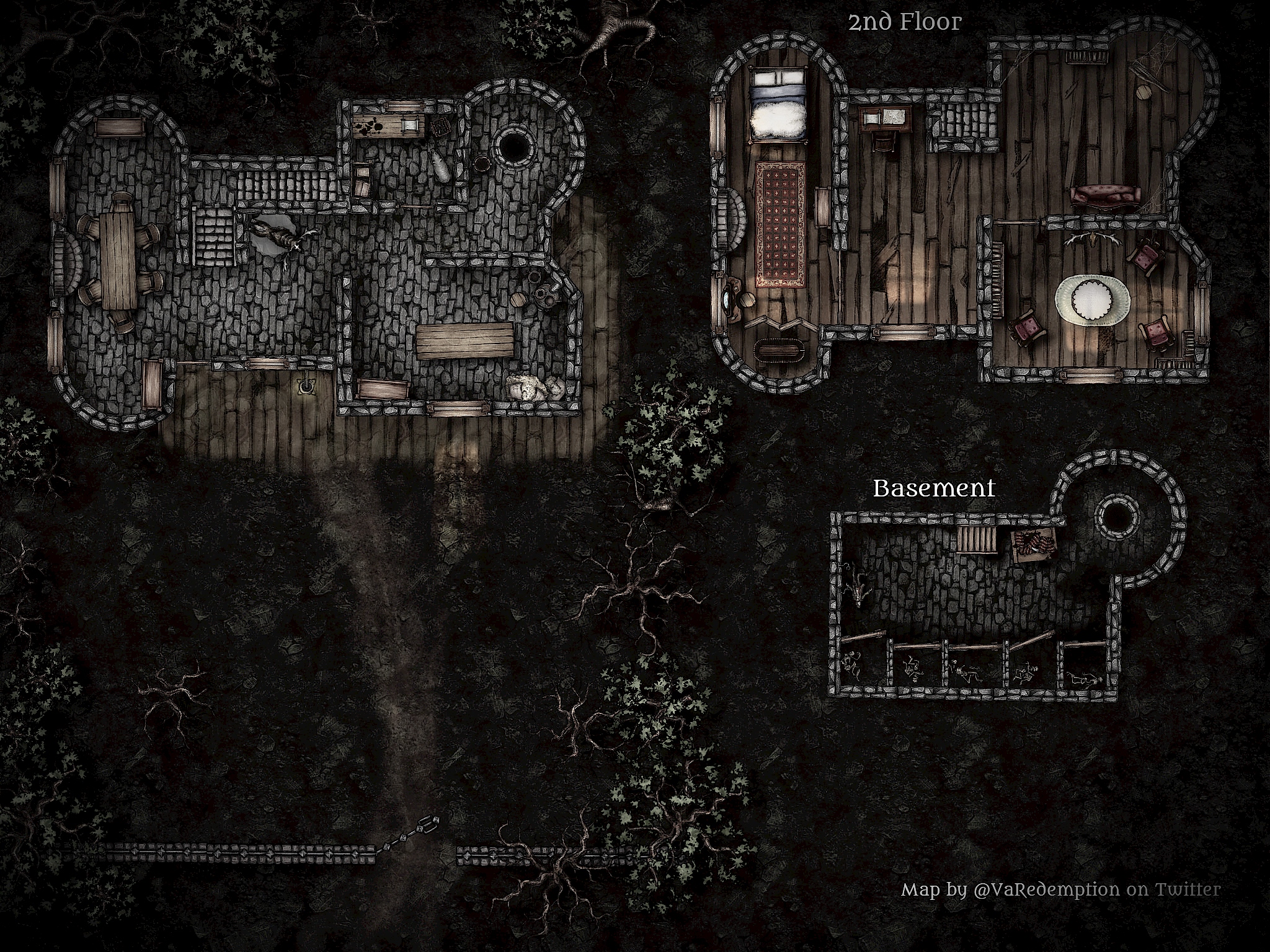 haunted house map