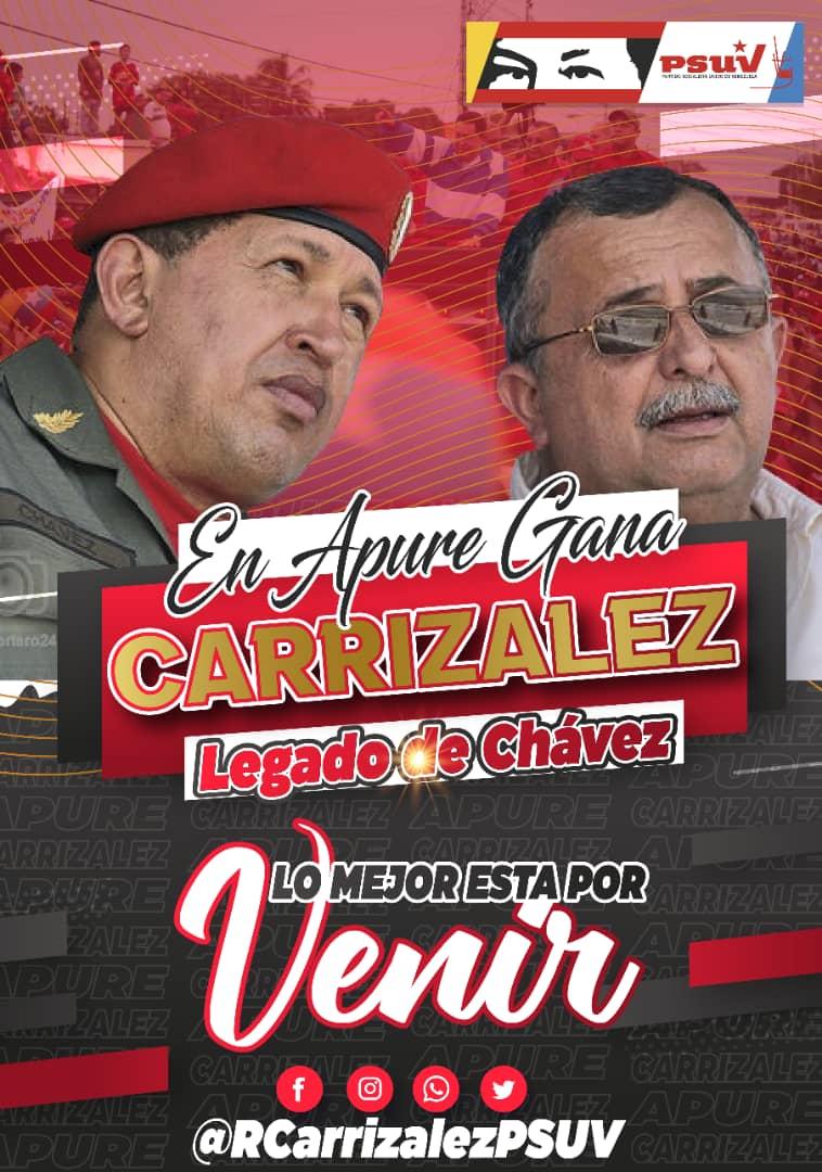 Este 8A nosotros los patriotas haremos irreversible el triunfo de nuestro precandidato a la gobernación de Apure @RCarrizalezPSUV que nadie se equivoque! 
Nosotros seguiremos venciendo!
@OscarDeLasRedes @eduardopiate2
@ApureEnVictoria @MovSomosVApure #TricolorBolivariano