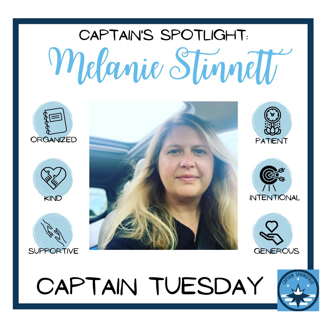 CaptainSGF's tweet photo. Happy #CaptainTuesday where we celebrate some of the many people in #417Land deserving of the #CAPSGF cape! Today- Melanie Stinnett with TheraCare Outpatient Services - Springfield! Thank you for your kindness, work, & commitment to our city! We are so lucky to have you in #SGF! https://t.co/1ETopqanRA