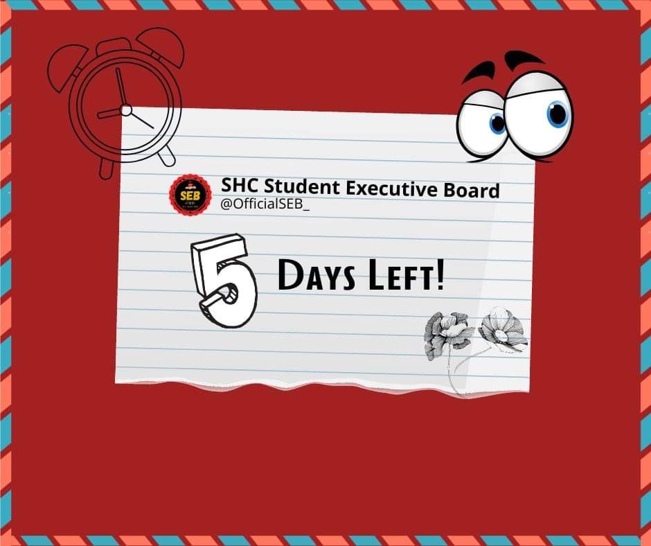 OfficialSEB_'s tweet photo. ONLY 5 DAYS UNTIL SY 2021-2022

5 days left Cordians! This year will be the year you’ll never forget! Prepare yourselves as we open up the gates to the new school year!🏫

#FirstDay2021 https://t.co/NapYDDKKKD