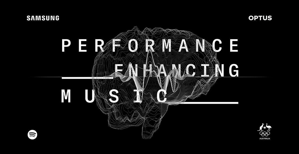 To support athletes in Tokyo, we created Performance Enhancing Music with <a href="/SamsungAU/">Samsung Australia</a> and Optus. The personalised audio tracks help create the desired mental and physical response for our athletes to perform at their best. bit.ly/3fpxGED