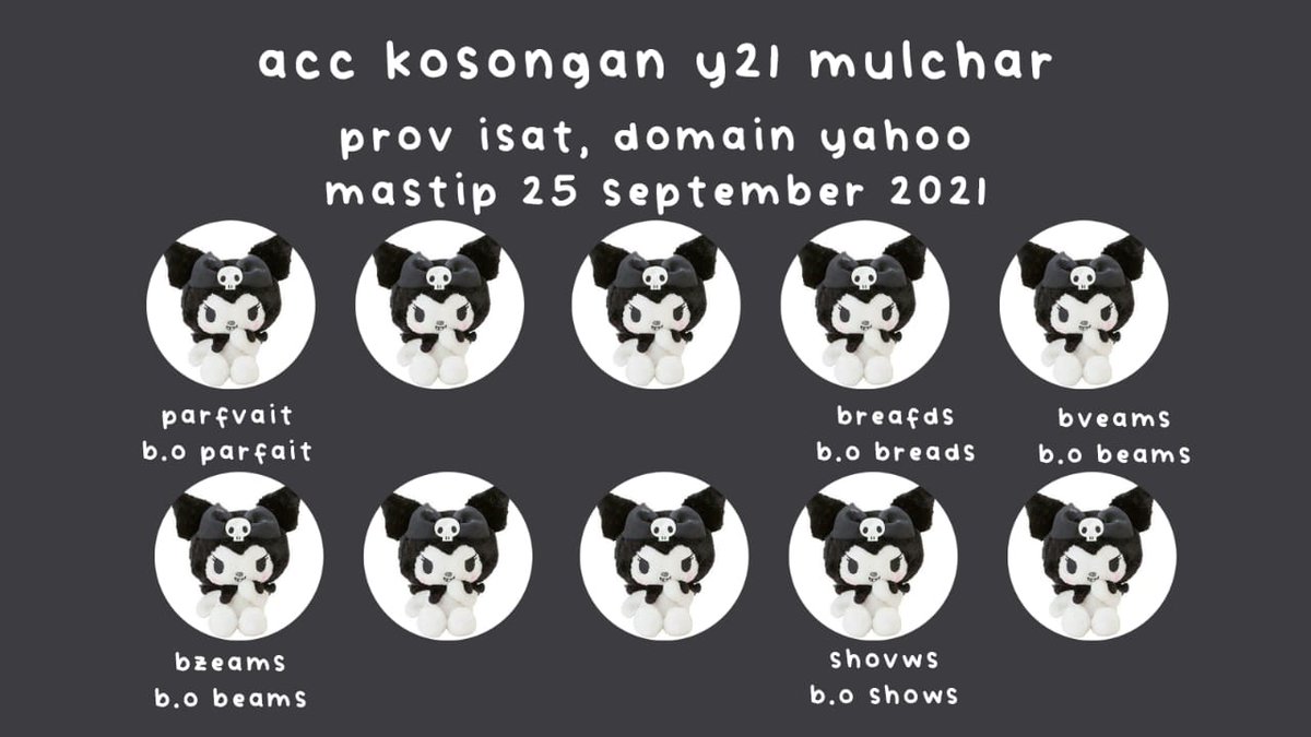 alxterego's tweet photo. @aeyyri wts kosongan y21 mulchar

🧁 v all
🧁 boleh test mt ht
🧁 kena sb dan rd (abis create emang gitu) nanti dimainin jadi ijo 
🧁 dapet wa verif buat kelock
🧁 tidak kena limit

🧁 6k/acc

all e-wallet dan qris https://t.co/fK7UKP70V2