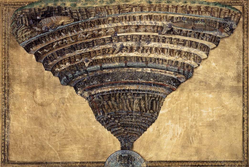 El abismo del infierno, 1480, Sandro Botticelli