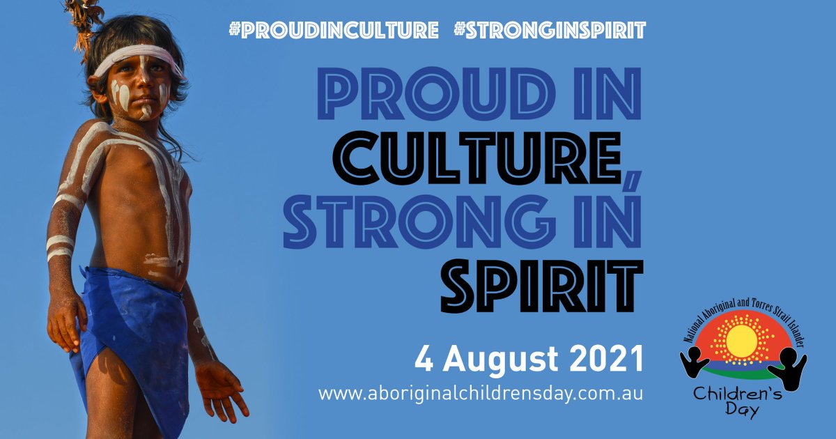 RecAustralia's tweet photo. Today is @SNAICC National Aboriginal and Torres Strait Islander Children’s Day. A day all Australians can celebrate Aboriginal and Torres Strait Islander stories, language &amp; rich cultures of all First Nations Australians.

https://t.co/RoUMYfW7cN #ProudInCulture #StrongInSpirit https://t.co/vmVSqlBeld