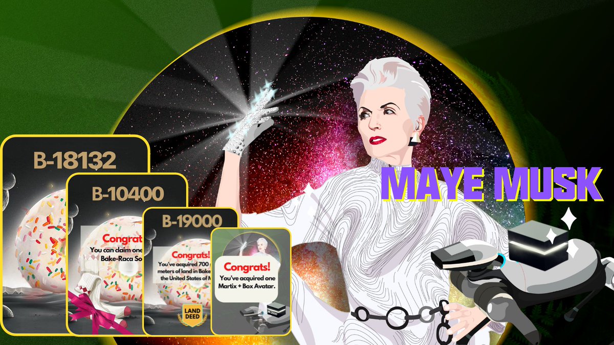 BMM will list on <a href="/bakery_swap/">BakerySwap</a> on August 4 10am UTC‼️
BMM = Bake Community Card + <a href="/mayemusk/">Maye Musk</a> Mystery Box created by <a href="/RadioCacaNFT/">Follow @RACA_3</a>
0.08 $BNB per BMM

5 BMM GIVEAWAY🎁
Rules:
👉FOLLOW <a href="/RadioCacaNFT/">Follow @RACA_3</a> and <a href="/bakery_swap/">BakerySwap</a> 
👉RT and LIKE 
👉Tag 3 friends
We will randomly pick out 5 persons🚀