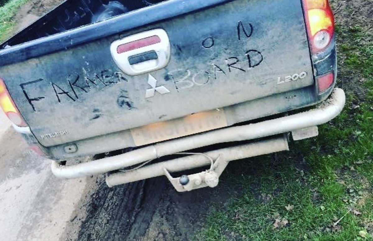 IanSmithyy's tweet photo. What @MommyMonika1972 and Elliot thought would be funny! Truth is I found it absolutely hilarious😀!! #farmeronboard #farmlife https://t.co/Qn2112lk8X
