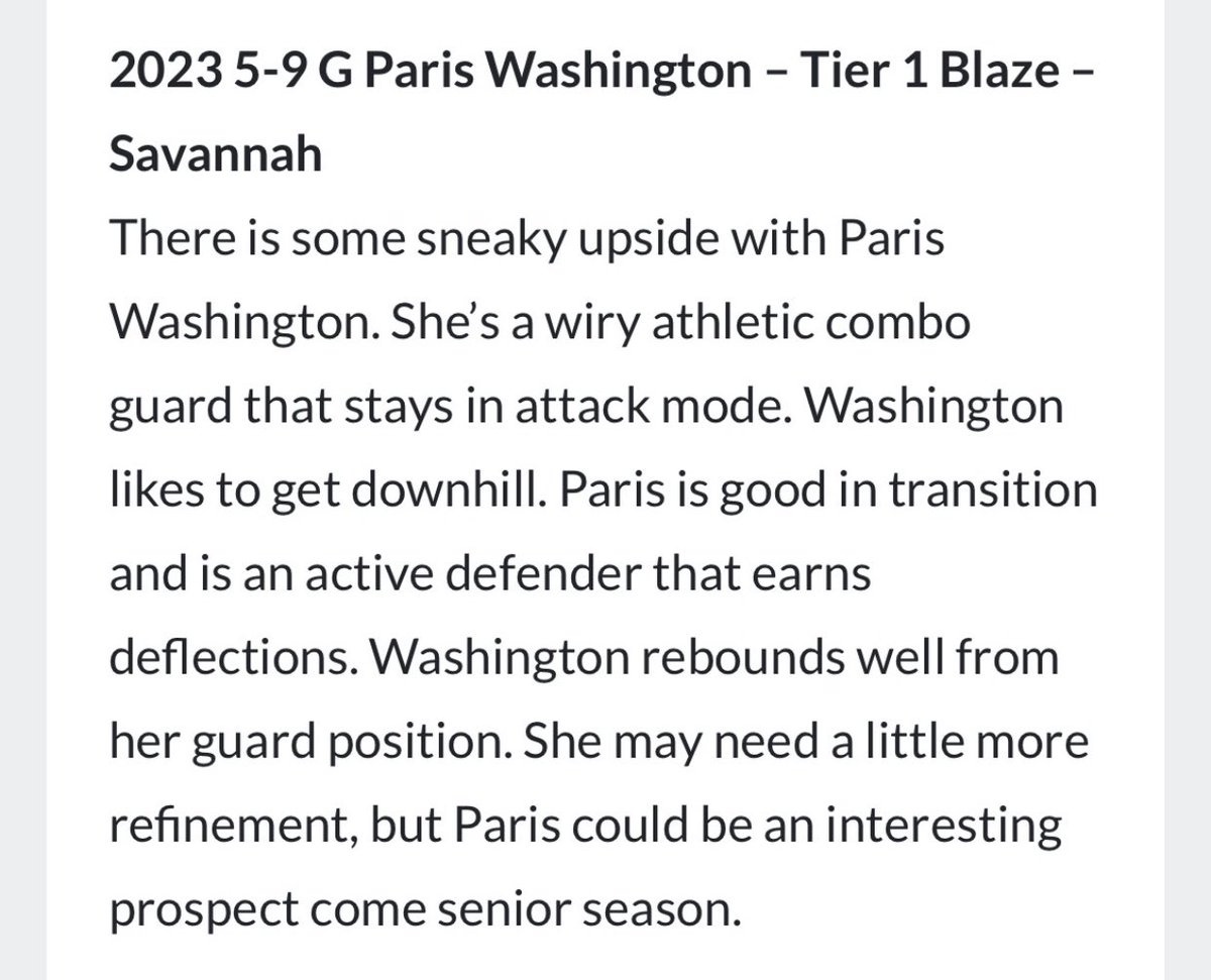 🔥C/o ‘23 5-9 Paris Washington <a href="/Paris03_/">Paris (pap) Washington</a> definitely plays both sides of the ball! Dangerous downhill and a deflection defender! <a href="/shs_bluejackets/">SHS Blue Jackets</a>  <a href="/tier1basketball/">Tier 1 Basketball</a>