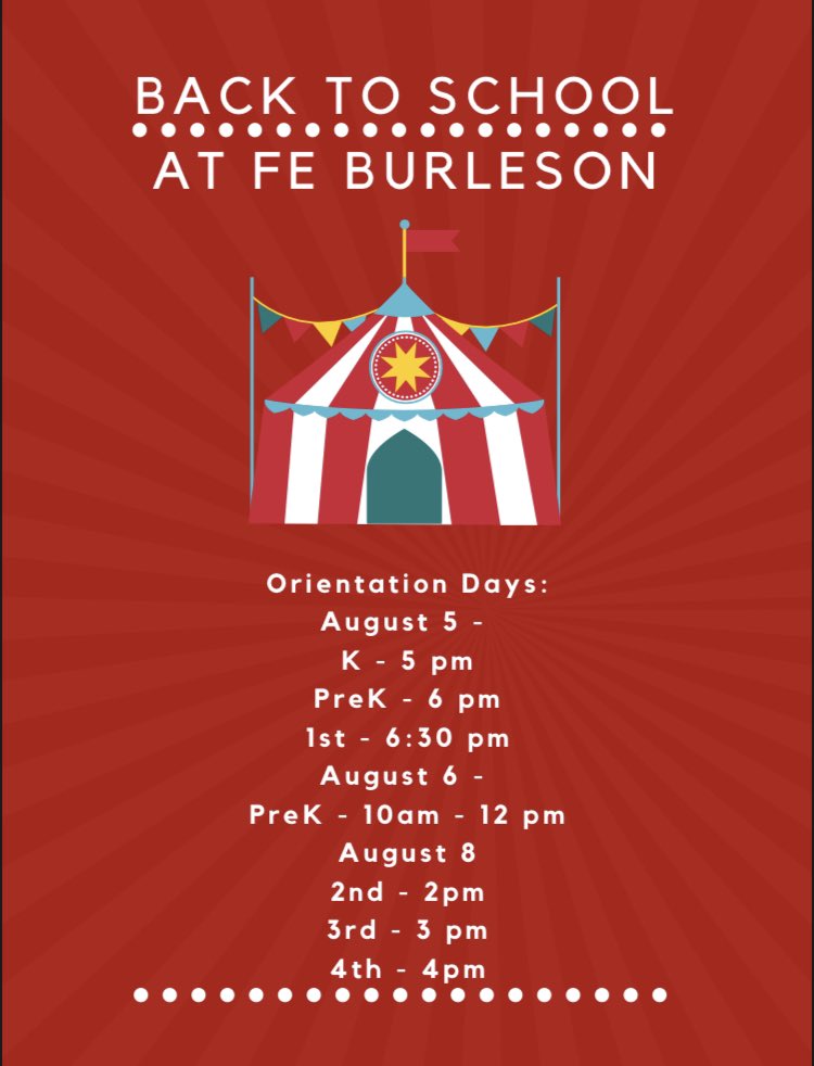 We can’t wait to see our students and parents at orientation!