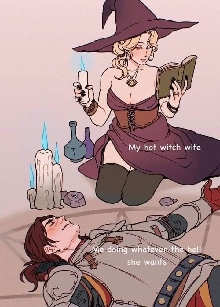 Melissa98599618's tweet photo. I blame my husband lmao 
#meme #drawagain #witch #hot #boobs #thicc #thigh #candles #smile #symbols #wrath #sloth #pride #lust #book #hood #simp https://t.co/x7abb0euOd