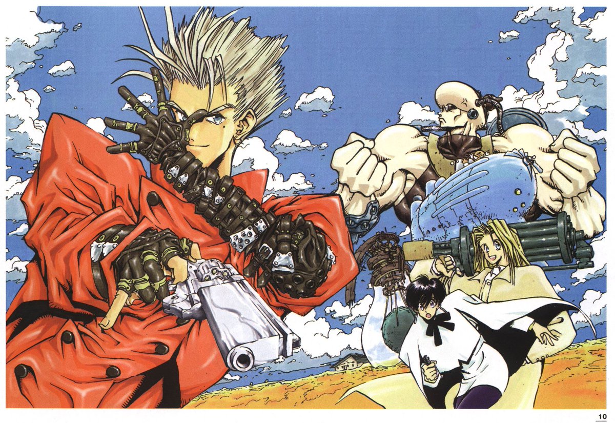 ☀️ヴァッシュ☀️ on Twitter "【Trigun Art Book Illustration by Yasuhiro