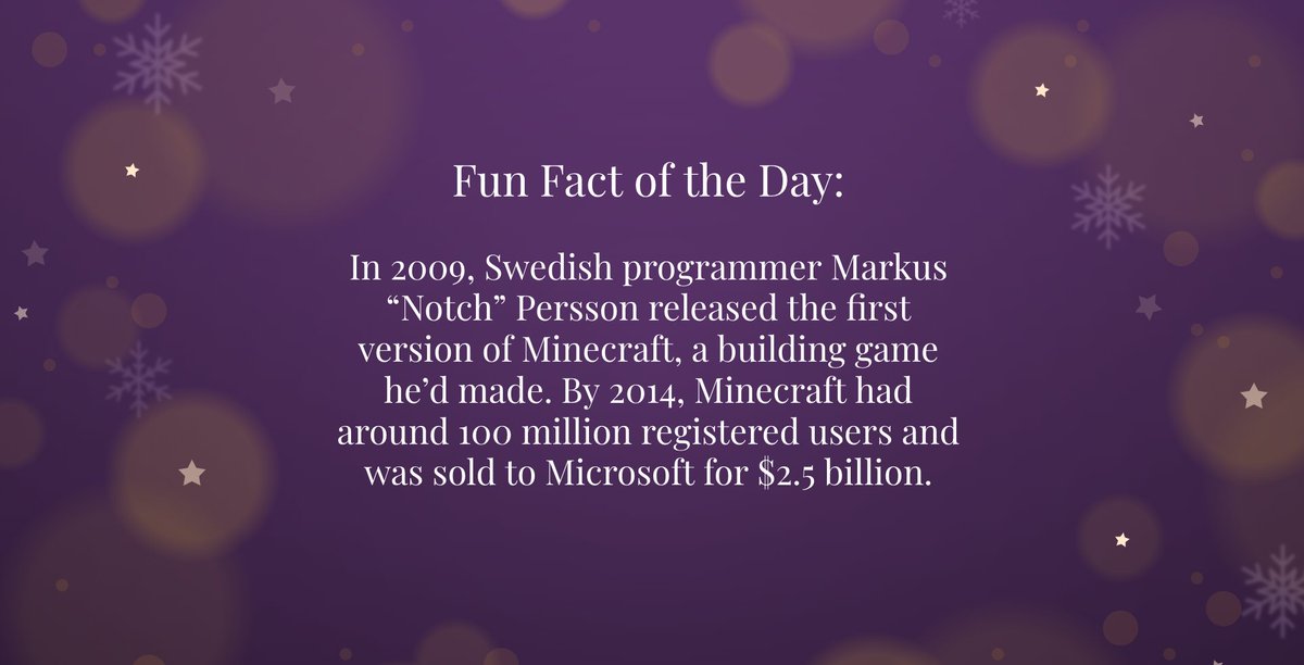 stem_kasapna's tweet photo. Fun Fact Friday! Fun fact of the day: Minecraft has gone a long way since 2009. Now you know!
#STEM #GirlsWhoCode #FunFact #computer https://t.co/5neWt418oj