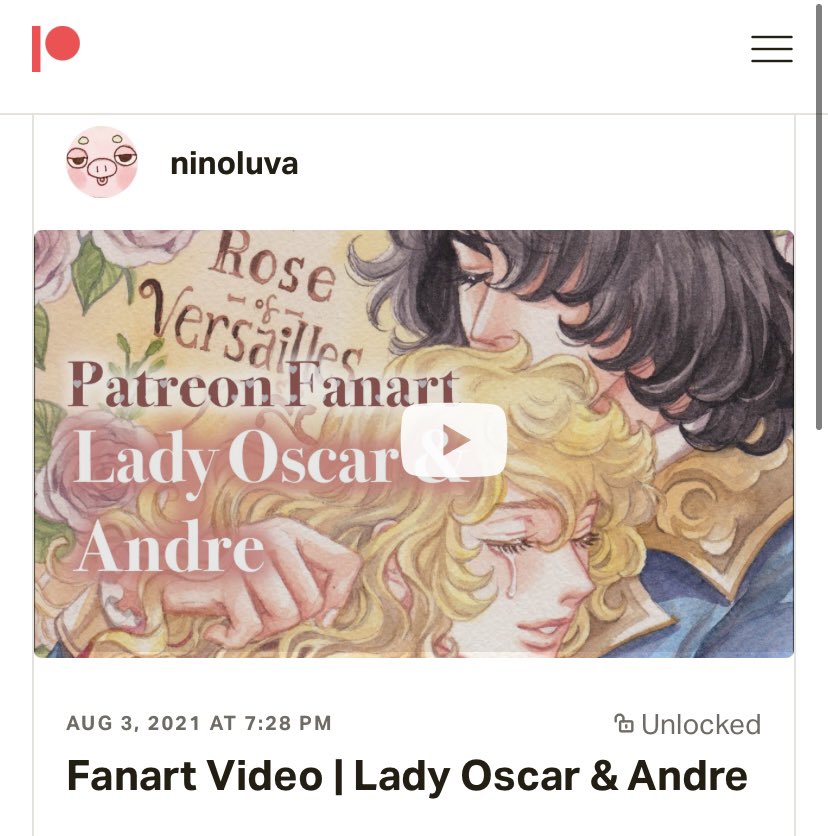 Ninoluva Animenyc على تويتر Patreonの方でオスカルアンドレイラスト制作動画アップしてます よろしくお願いします T Co G5jpkpo7js