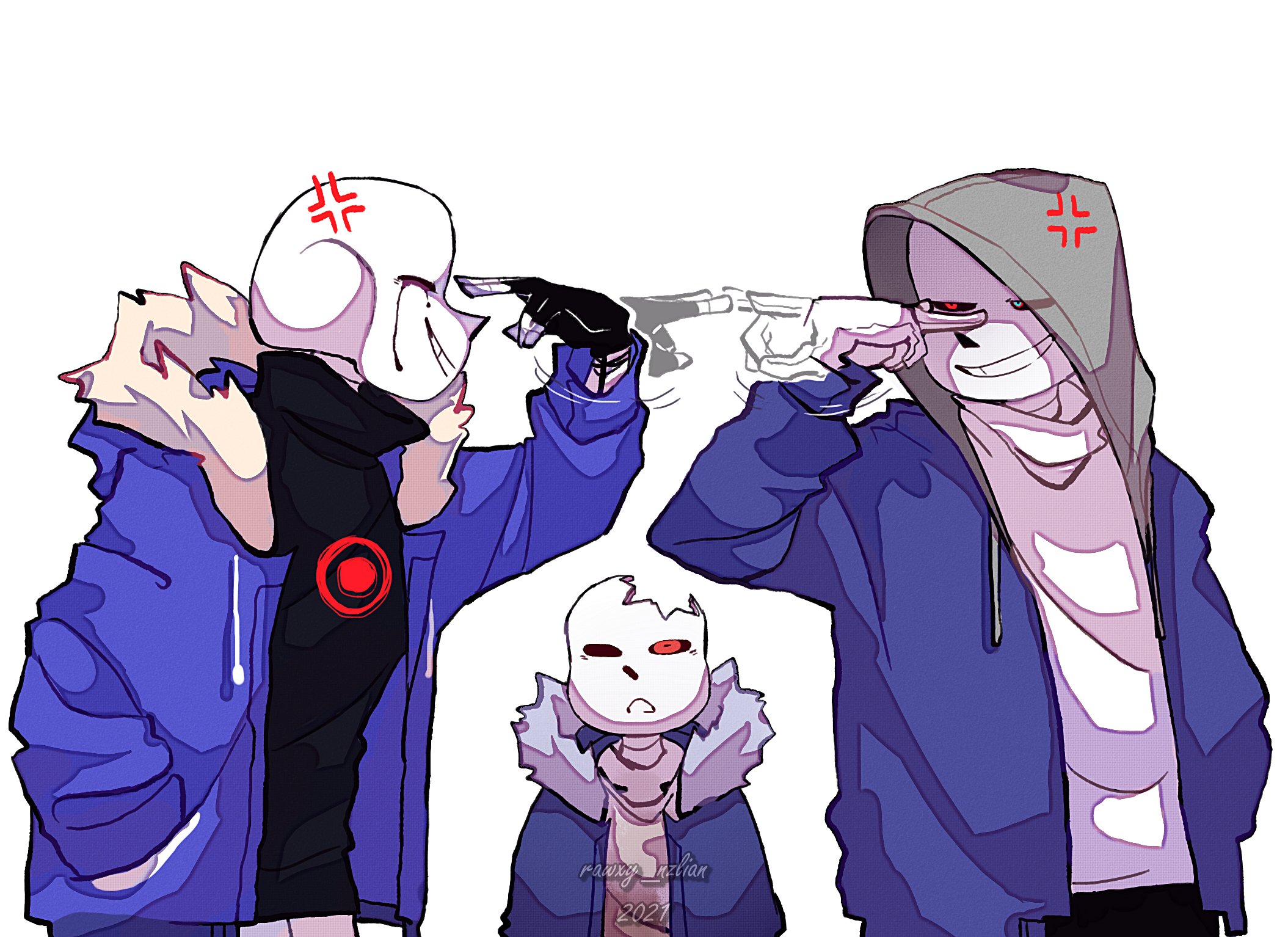 Dust!sans x horror!sans From @ProductionRoxy on Twitter