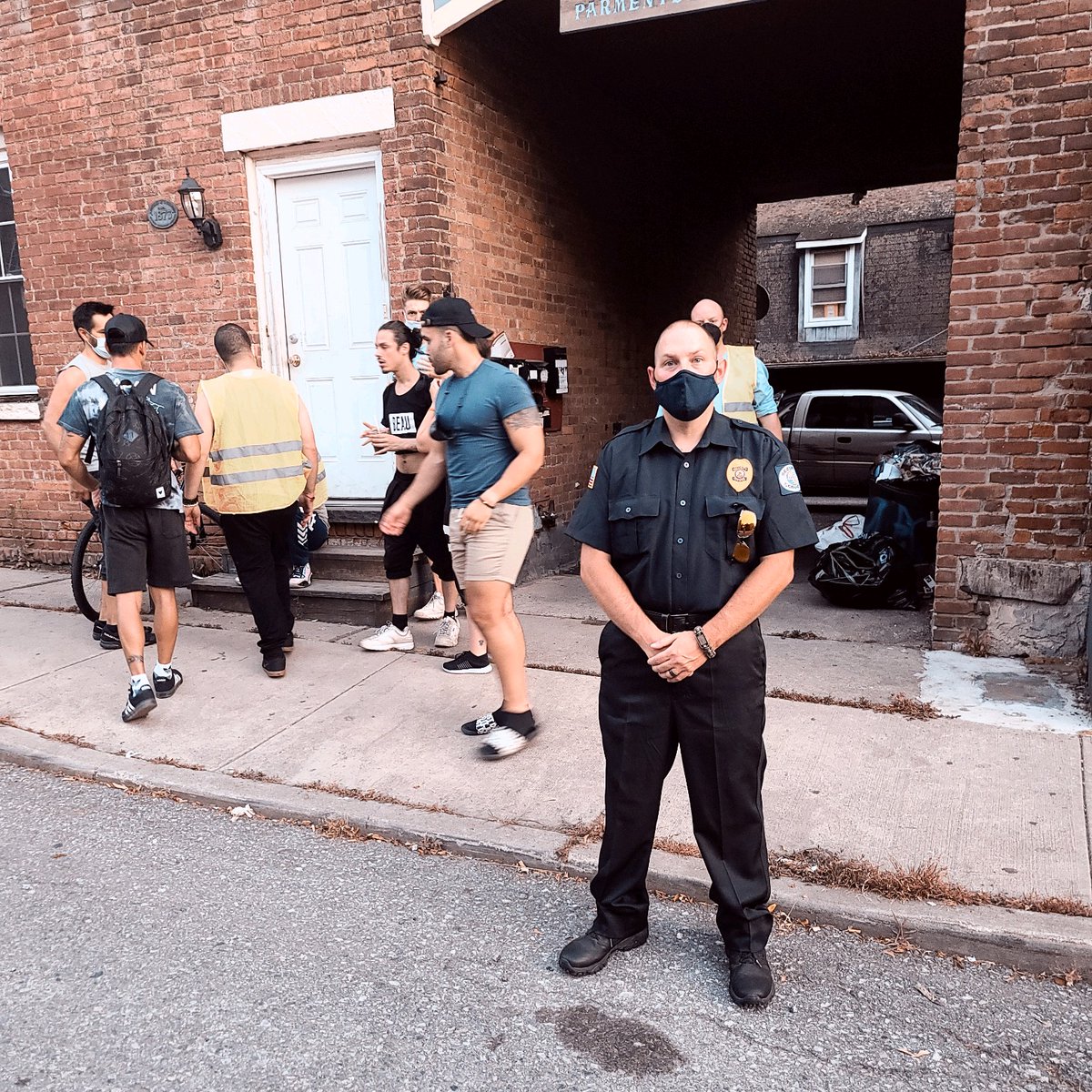 Providing Movie Set Security...