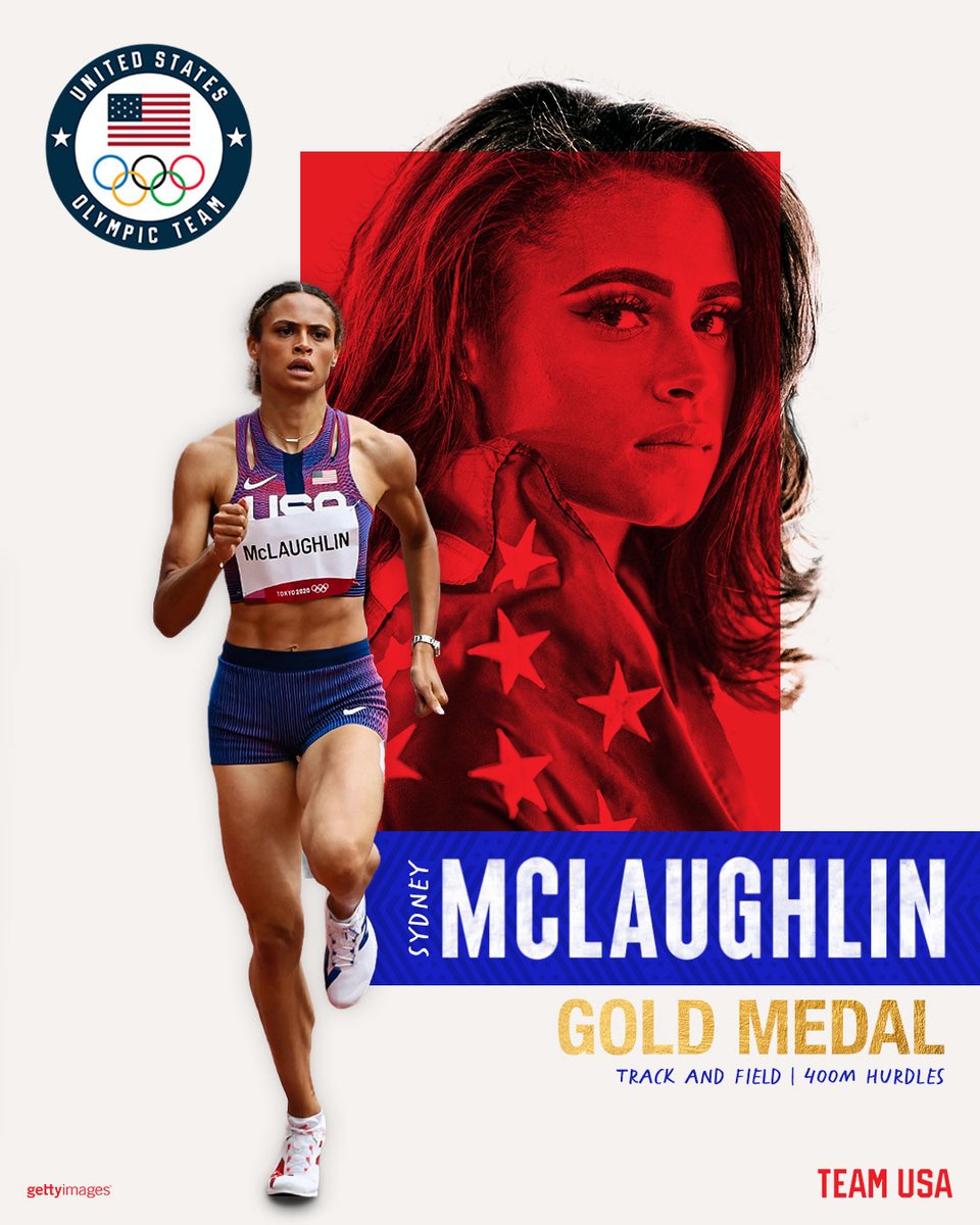 TeamUSA's tweet photo. GO, SYD, GO!

@GoSydGo locked down the gold medal in the 400m hurdles. #TokyoOlympics https://t.co/xSbBDAl97Q