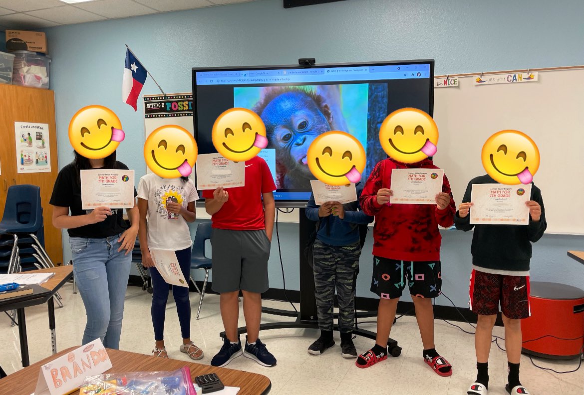 MrsKsMathClass's tweet image. “Mrs. Koenig, can we take our class picture with a baby orangutan in the background?” 🤣🐒 #MiddleSchool 

I am so proud of all the hard work that these students put in this summer! They will accomplish great things!