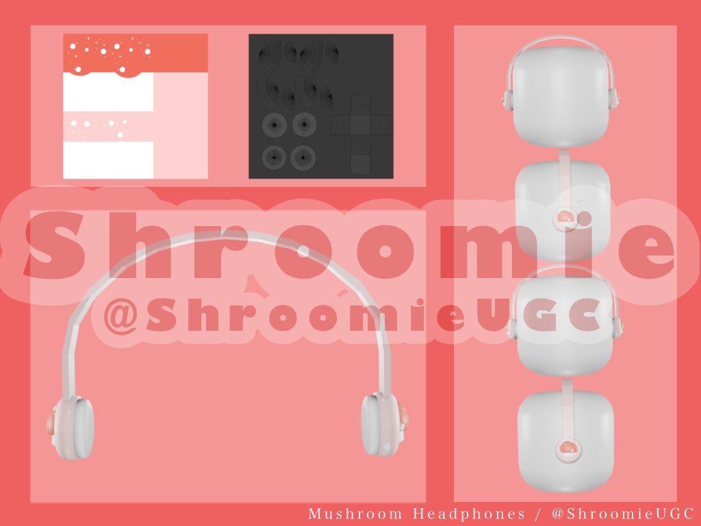#RobloxUGC  #UGCConcept 
Mushroom Headphones!
