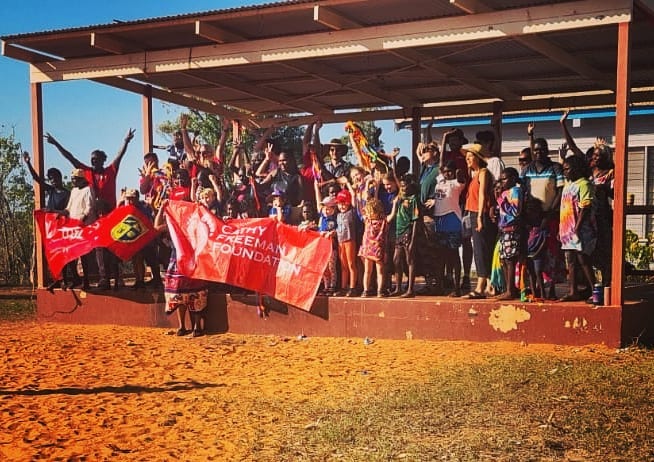 WhyWarriors's tweet photo. National Aboriginal and Torres Strait Island #ChildrensDay  We celebrate community leaders like Heather “Queen of Galiwin'ku” who came out of retirement to help @ShepherdsonCollege with bilingual education. Grow the whole community up, educate adults and kids #closethegap https://t.co/9aCWFrx79t