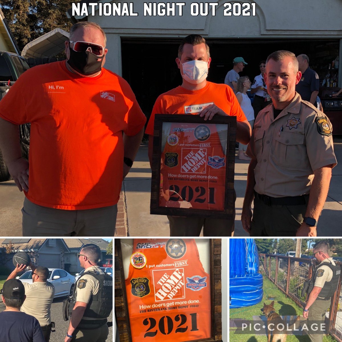 #THEBANK1842 Recognizing Our Local Sheriff Department during National Night Out. We appreciate everything you do for the Riverbank Community.  Thanks for letting us ride along.