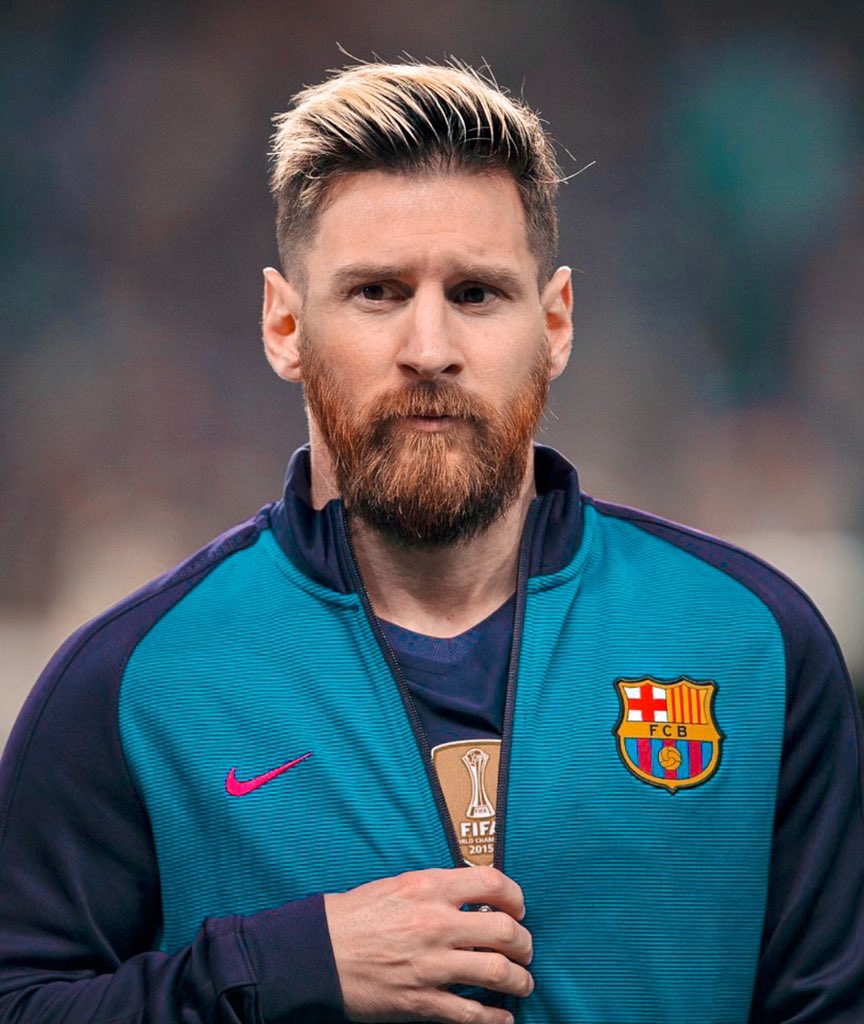 Bleacher Report Football  The man behind Leo Messis new blonde haircut   Instagram arielbermudez  Facebook