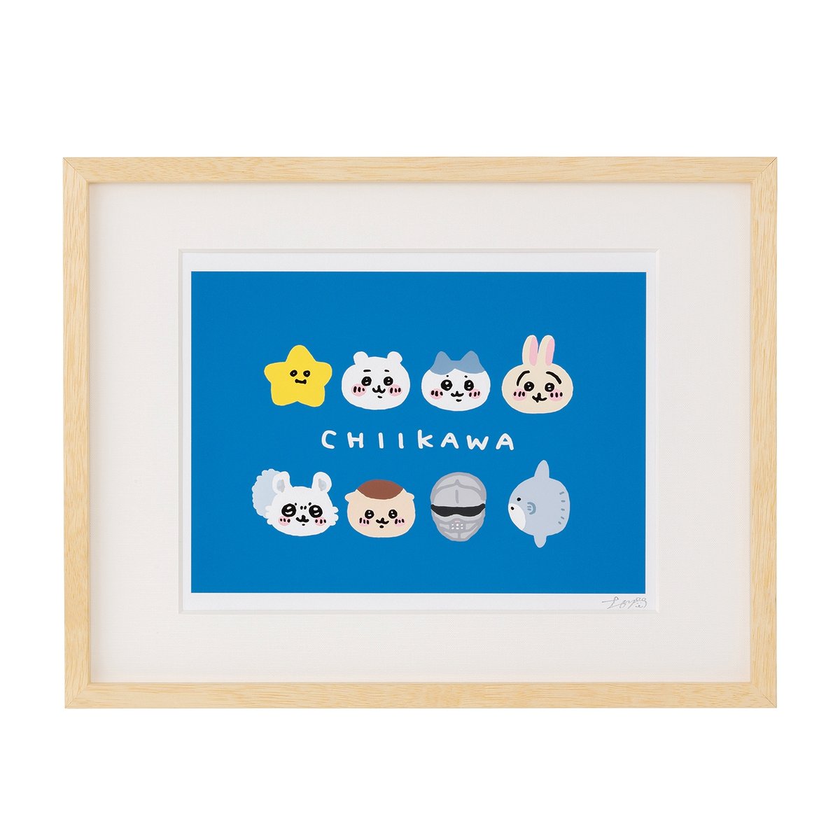 ちいかわ　サイン入りアートフレーム(FACE) ちいかわ アートフレーム(FACE) ちいかわサイン入りアートフレーム(FACE)
