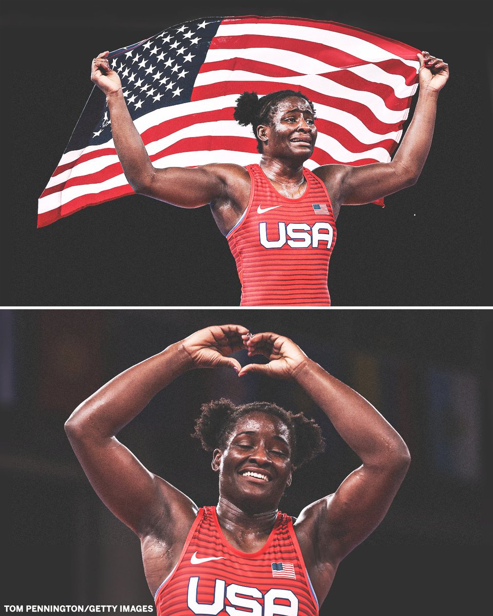 Tamyra Mensah-Stock is the first Black woman to ever win an Olympic gold medal in wrestling for Team USA 🥇

es.pn/3jn8Zdg