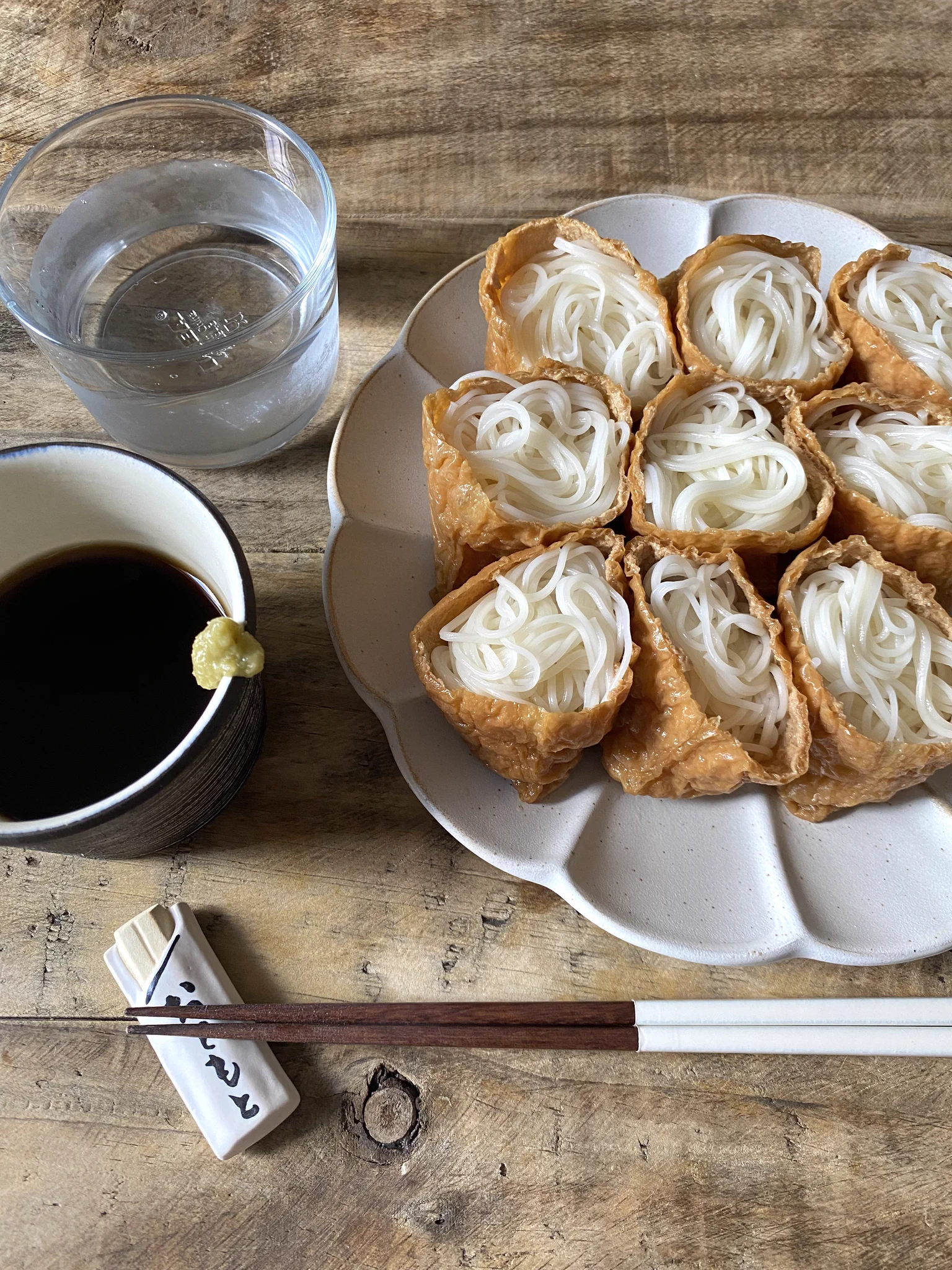 揖保乃糸のアレンジレシピ！お揚げさんと組み合わせた『お稲荷素麺』が夏に最高！