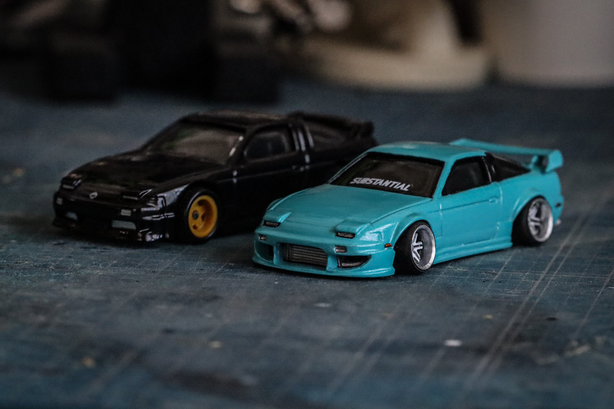 ホットウィールカスタム 日産 180sx フルエアロ ドリ車深リムトミカ改造紫 ホットウィールカスタム 日産 180sx フルエアロ ドリ車深