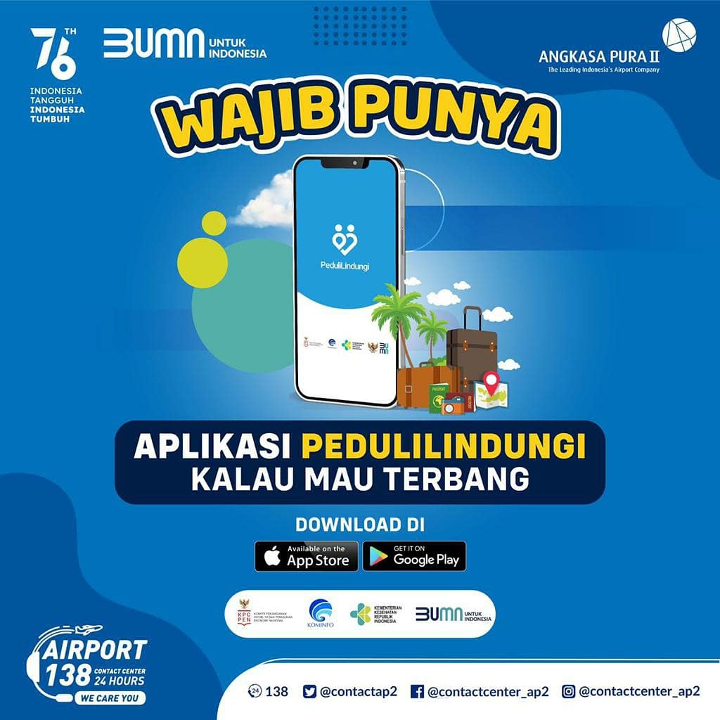 AP2_DTB's tweet photo. Terbang mudah dari Bandara Silangit dengan aplikasi Pedulilindungi.
#laskarsilangit &amp; #AP2Friends  yang akan bepergian yuk download aplikasi pedulilindungi untuk memudahkan perjalanan.
@contactcenter_ap2 
@angkasapura2 
@dtbtransformaction 
@pedulilindungi.id 
#AP2Friends https://t.co/NGTAG4zILM