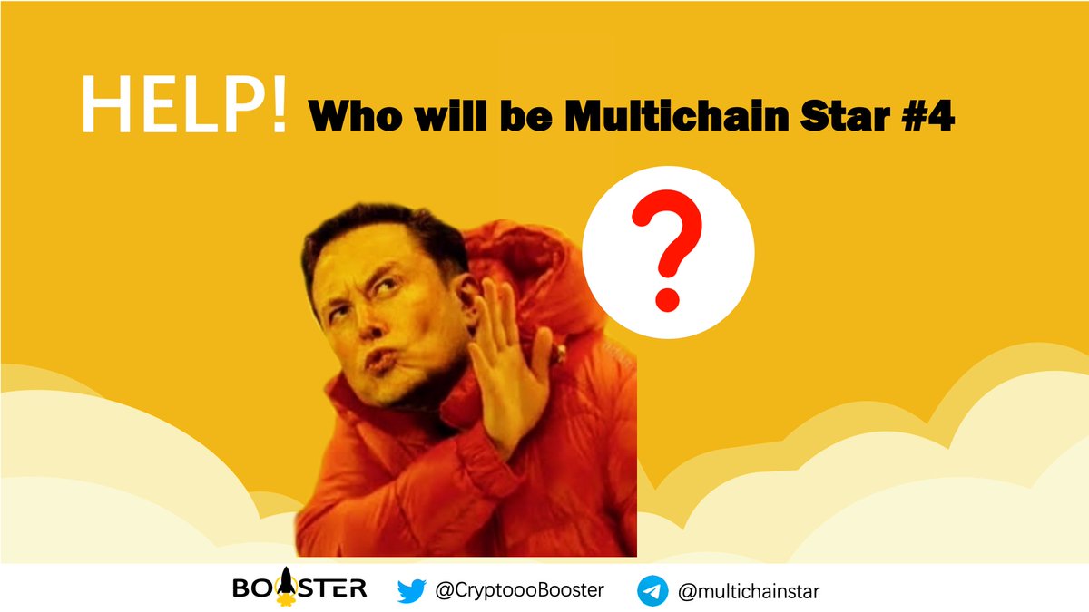 CryptoooBooster's tweet photo. One star a week voted by community

Multichain star✨ #4

$50 for the winner!

Rules: 
1⃣Follow: @CryptoooBooster &amp; @_TokenHunter 
2⃣Join: https://t.co/SprKFsBPdF
3⃣Quote retweet this tweet and tell us the star project in your mind(+tag the project)

#giveaway #Solana #OKExChain https://t.co/N5wuXXKA3H