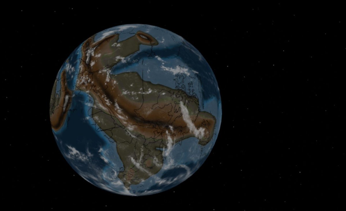 thehill's tweet photo. Digital map shows where your hometown was when dinosaurs roamed the Earth https://t.co/jNtBHN6pSG https://t.co/rRycOK0GDn