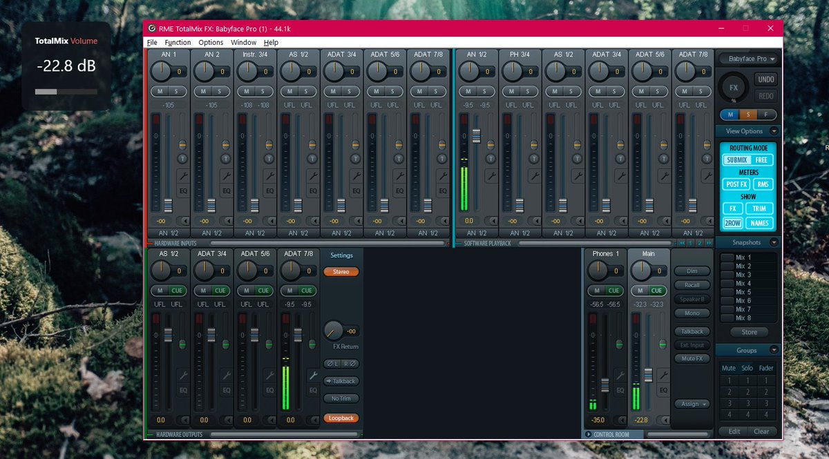 fgimian's tweet photo. My first open source project in @dotnet is volume control via OSC for @RME_News interfaces.  Check it out at https://t.co/rrfR0RRP4d :) https://t.co/5mNCTlLpJ8
