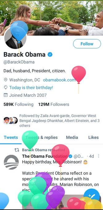 Happy birthday  Barack Obama 