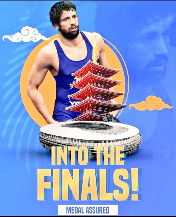 singh_gobindra's tweet photo. What a Great Great Comeback By Ravi Kumar Dahiya 🇮🇳♥️🤞

He Goes into the finals 😍
Take a bow !!!!
#Olympics #TeamIndia #Cheer4Indiia https://t.co/EvF3Aa2gng