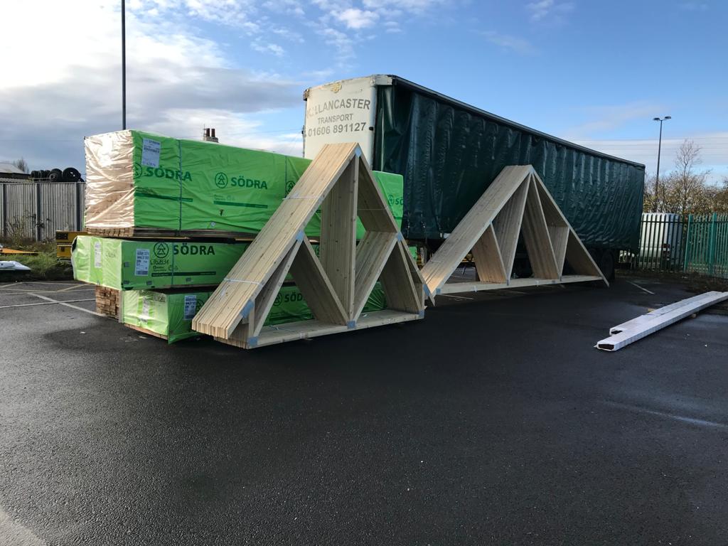 Phase8Developm1's tweet photo. Timber development "After Dark"🤫🤭😜

Last night, myself and the lads stuck around the factory till dark, getting prepared for our soon to be revealed but currently secret "Stage 3" 🤫

#Phase8Dev #timber #timberframe #development #construction #wednesdaythought #Comingsoon https://t.co/KT6YPDr8wM