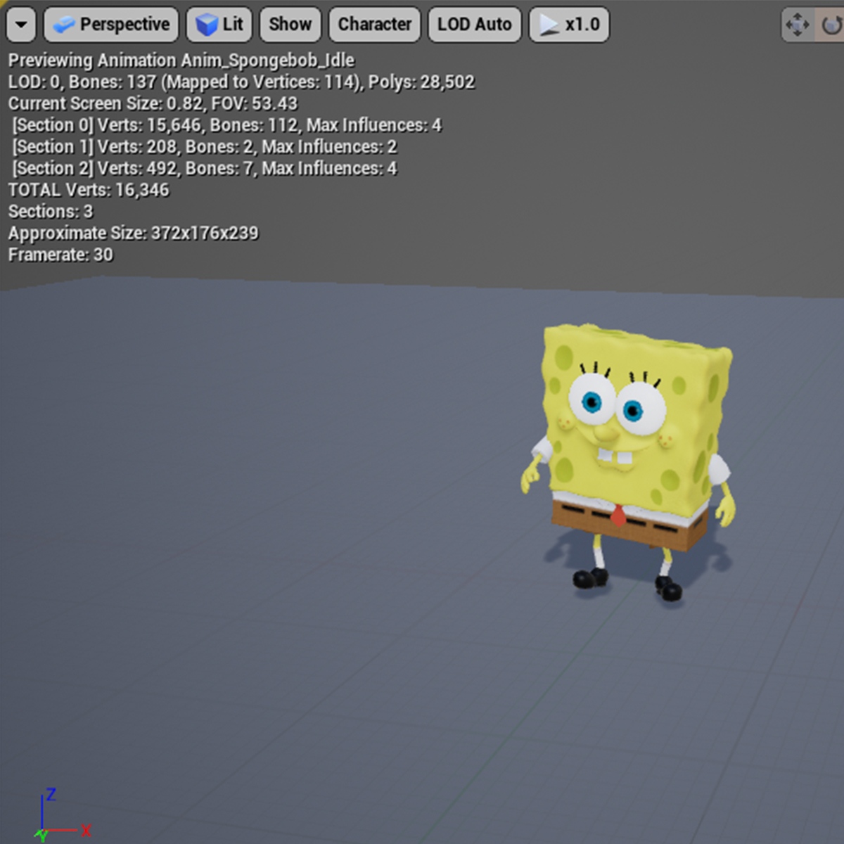 Purple_Lamp's tweet image. 𝐅𝐮𝐧 𝐅𝐚𝐜𝐭
Did you know that SpongeBob has almost 140 bones 🦴 in his little squishy body, which all need to be linked correctly so players can see natural movement behaviour?

#BehindTheScenes #PartEight #Bones