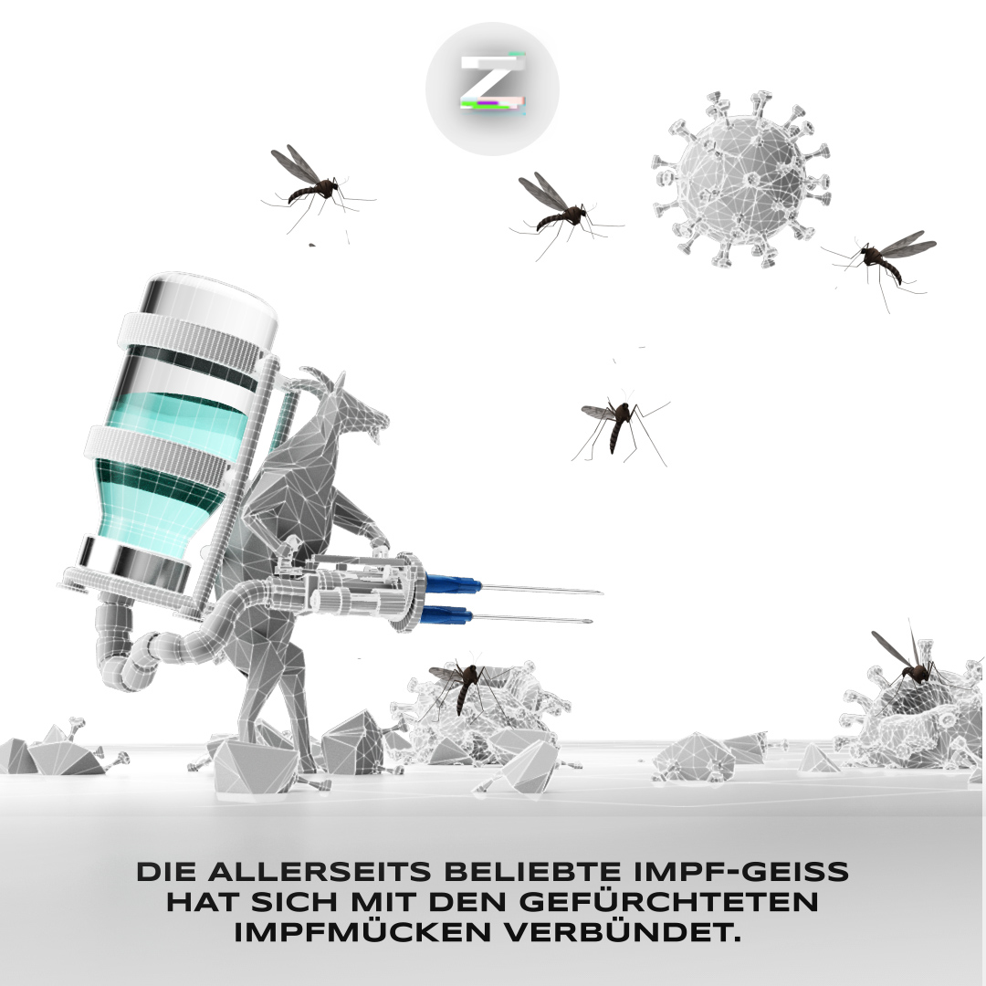 Full Support, <a href="/c_drosten/">Christian Drosten</a>! Und zu Ihren Impfmücken hätten wir nun auch die passenden Virus Fighting Goats, <a href="/jensspahn/">Jens Spahn</a>! ❤️🐐💉💉
#ImpfenRettetLeben #Impfangebot #Impfung #impfmuecken  #aermelhoch #STIKO zeitgeiss.de